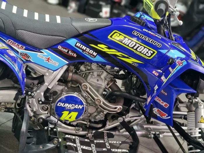 Blue Yamaha YFZ 450 Quad Bike - Image 3
