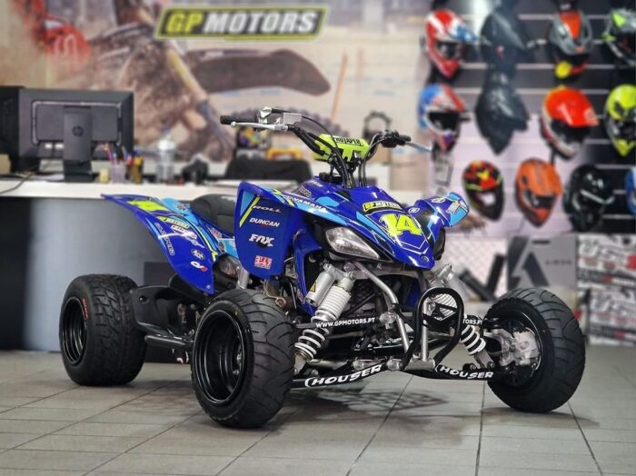Blue Yamaha YFZ 450 Quad Bike